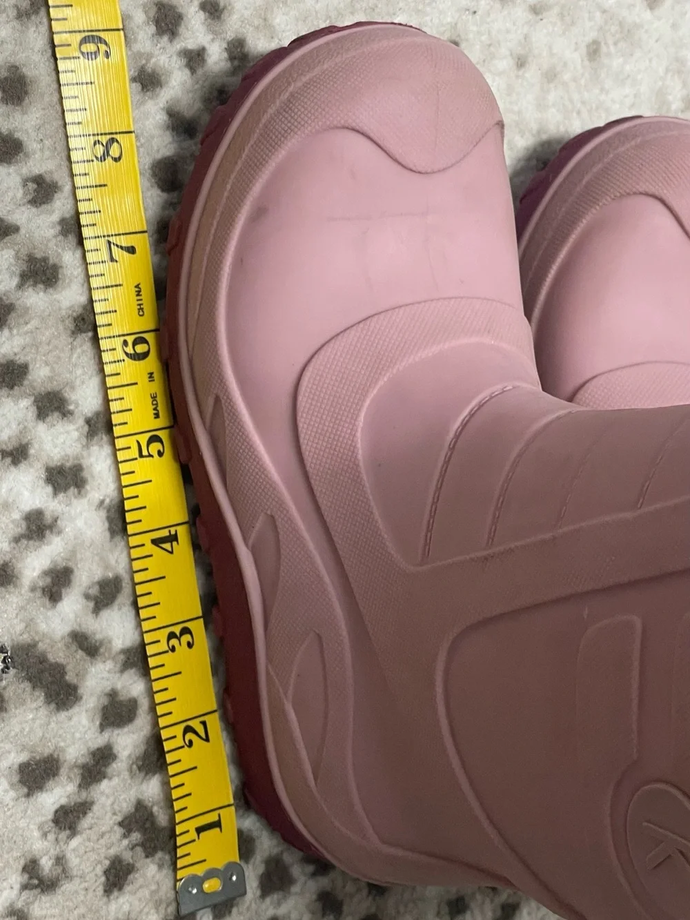 Kuling girls Pink Insulated Winter Rain Boots